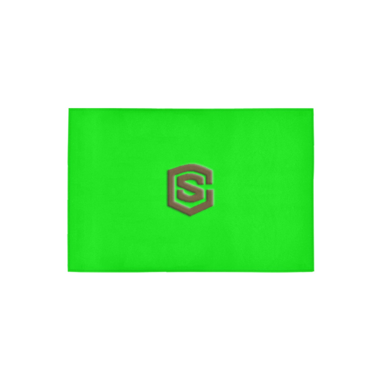 Green Doormat 24" x 16" (Sponge Material) with Brown Logo Doormat 24" x 16" (Sponge Material)