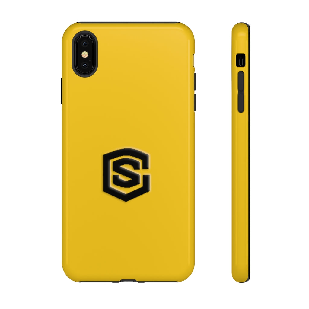 Yellow Tough Cases Black Logo