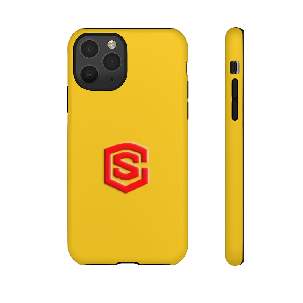 Yellow Tough Cases Red Logo