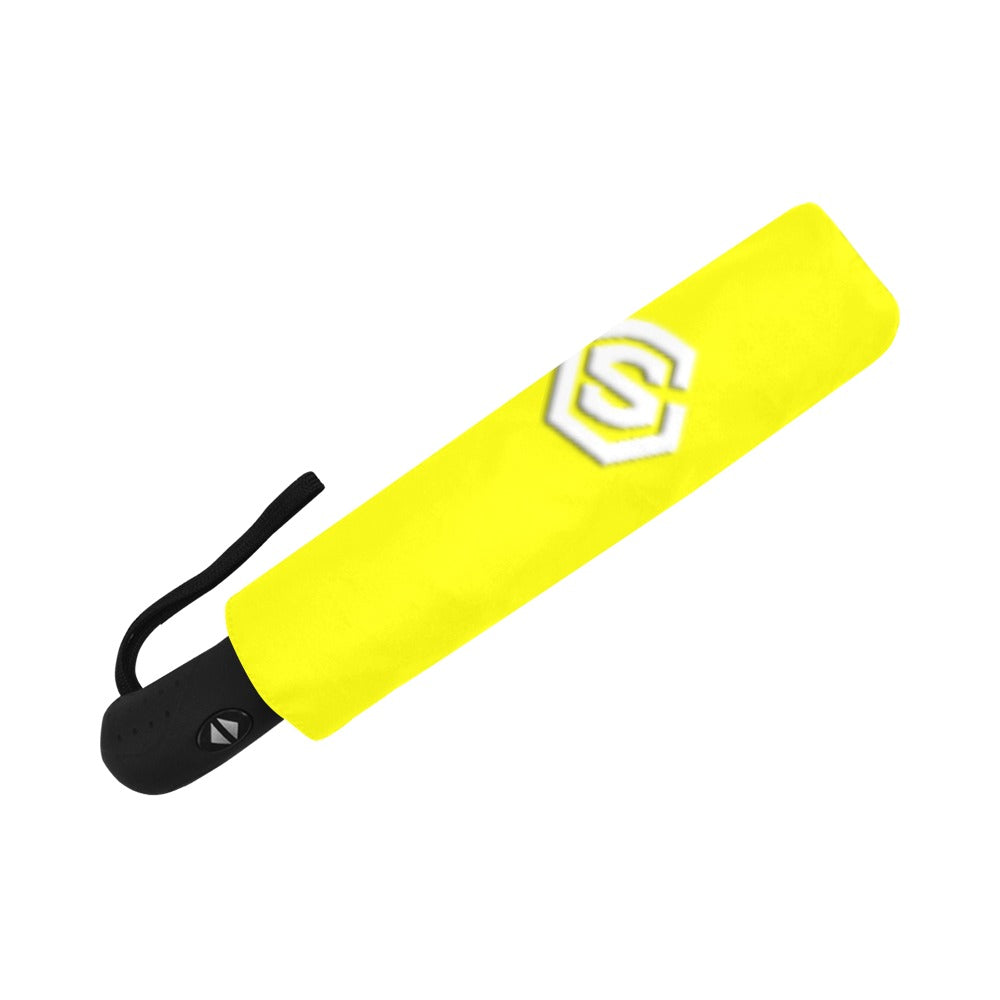 Yellow Anti-UV Automatic Umbrella With White Logo Anti-UV Automatic Umbrella(Outside Printing)(Model U09)