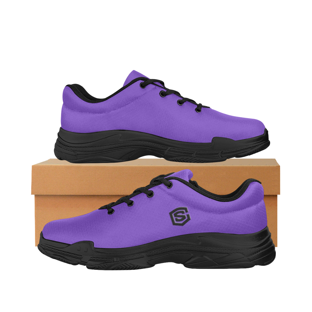 black logo Lyra Men's Running Shoes (Model 058)