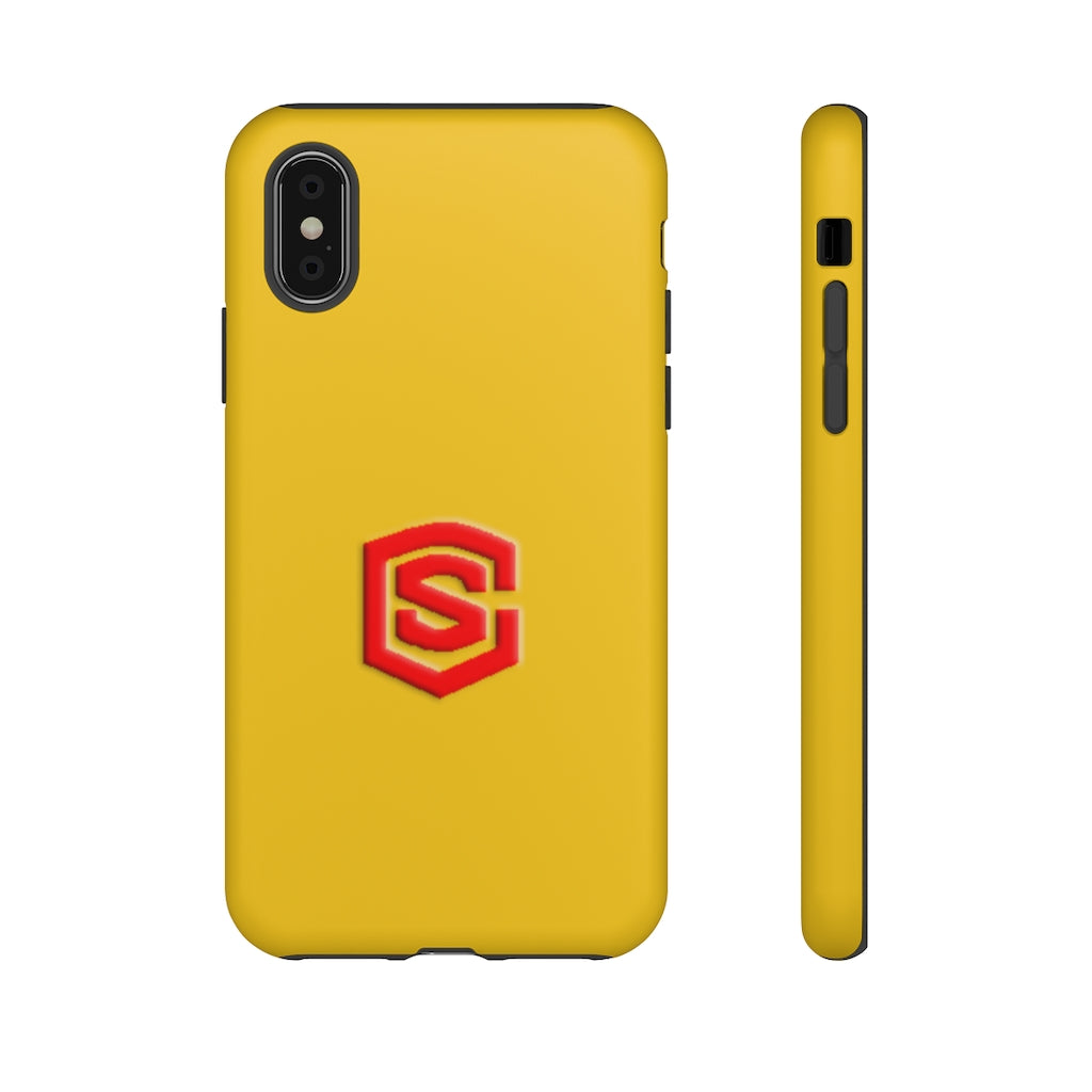 Yellow Tough Cases Red Logo