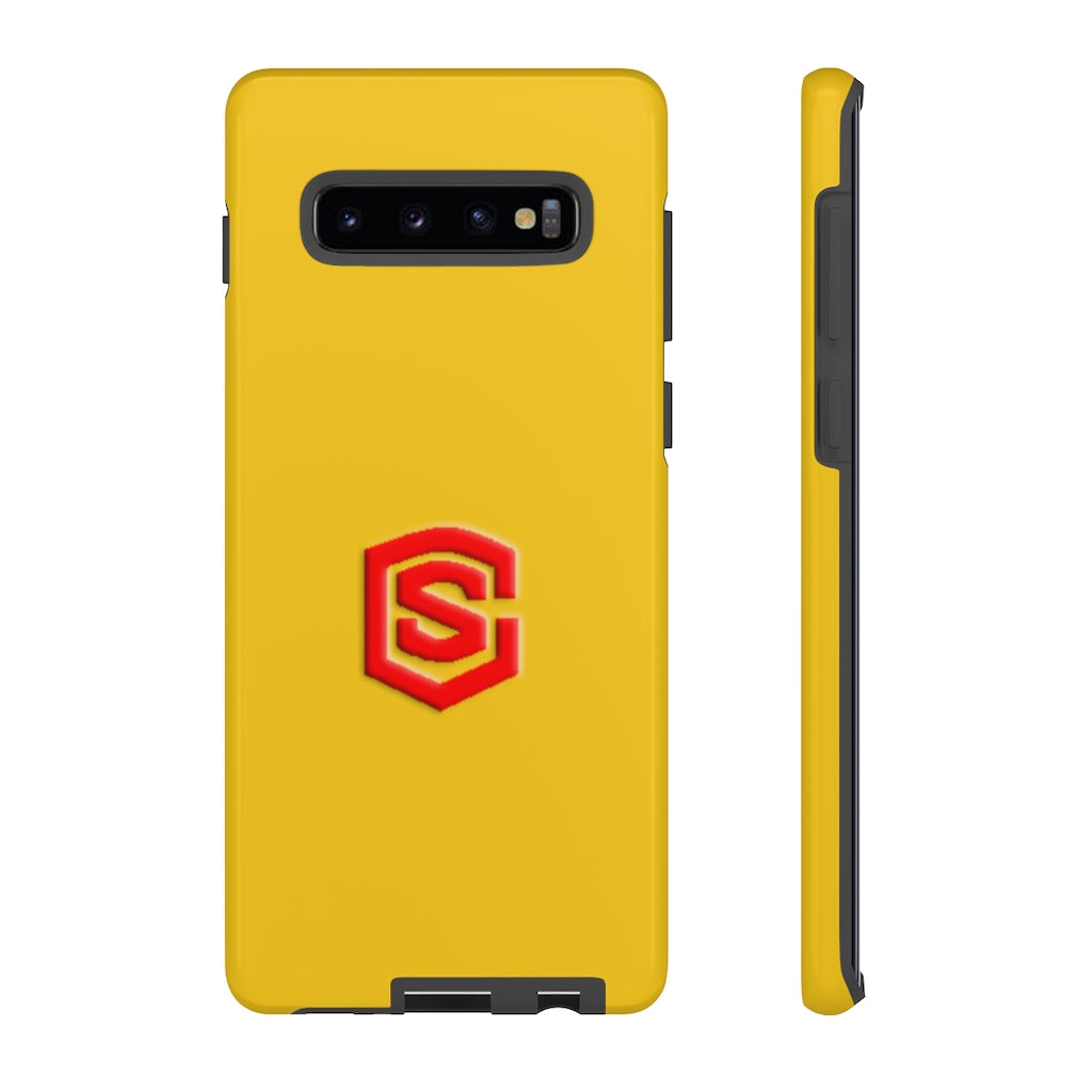 Yellow Tough Cases Red Logo