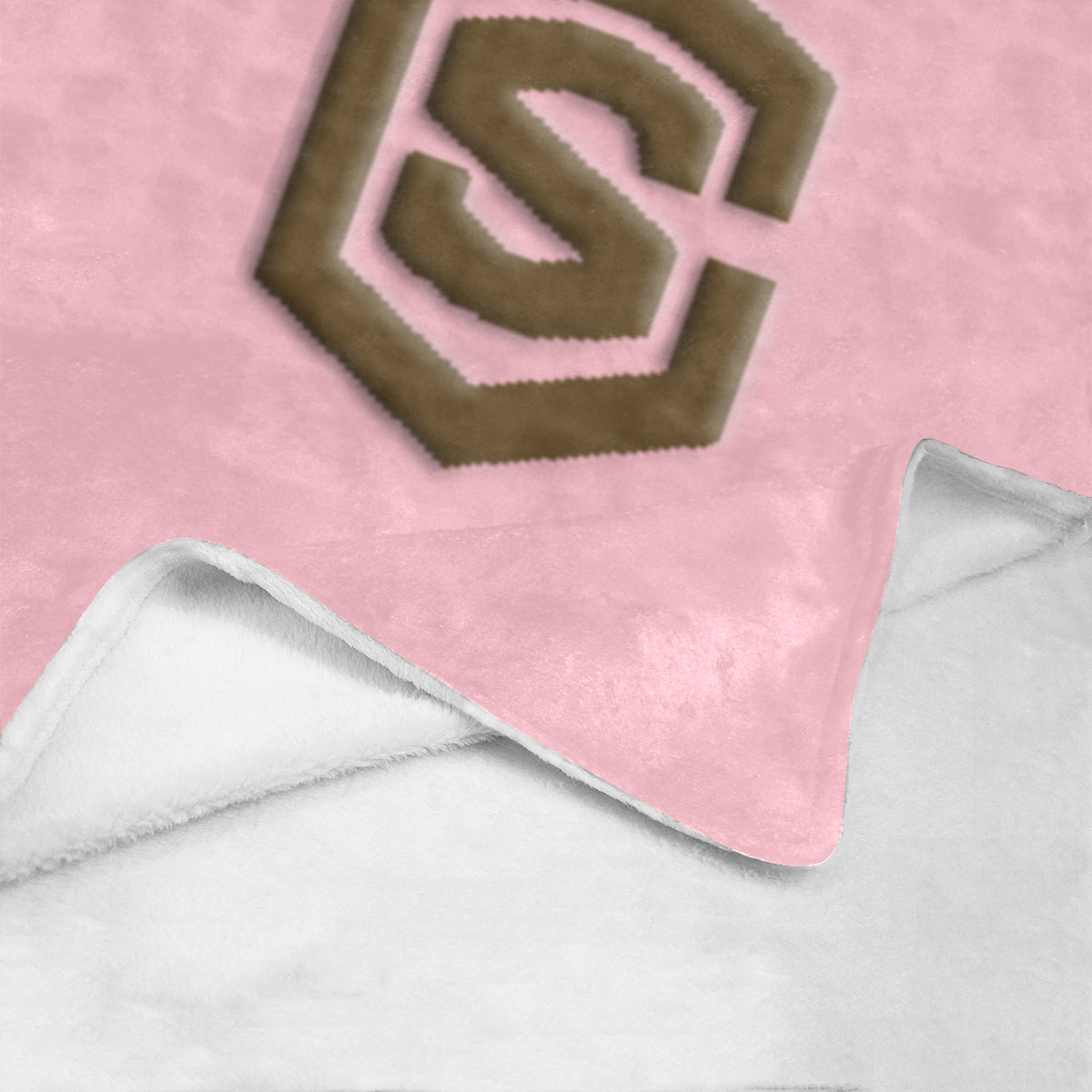 Pink Ultra-Soft Micro Fleece Blanket with Brown Logo Ultra-Soft Micro Fleece Blanket 30"x40"