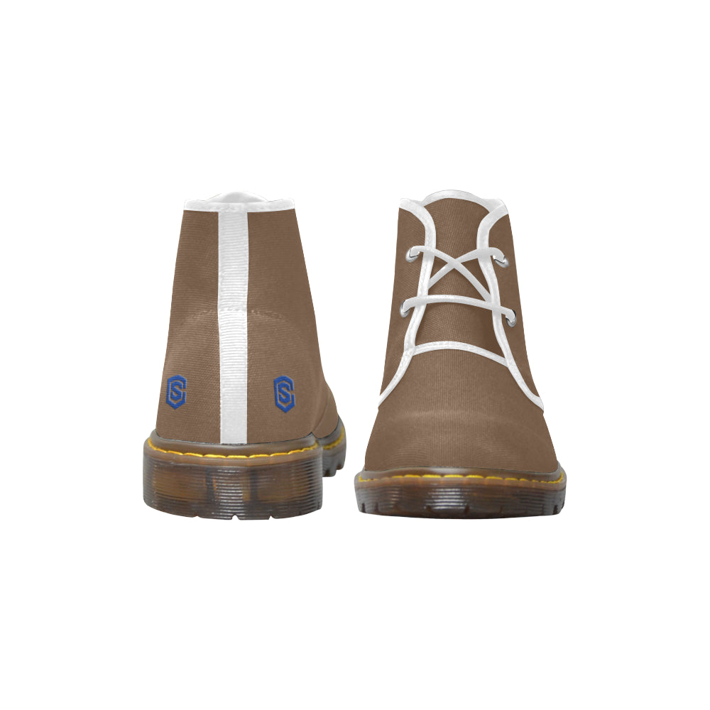 blue Men's Canvas Chukka Boots (Model 2402-1)