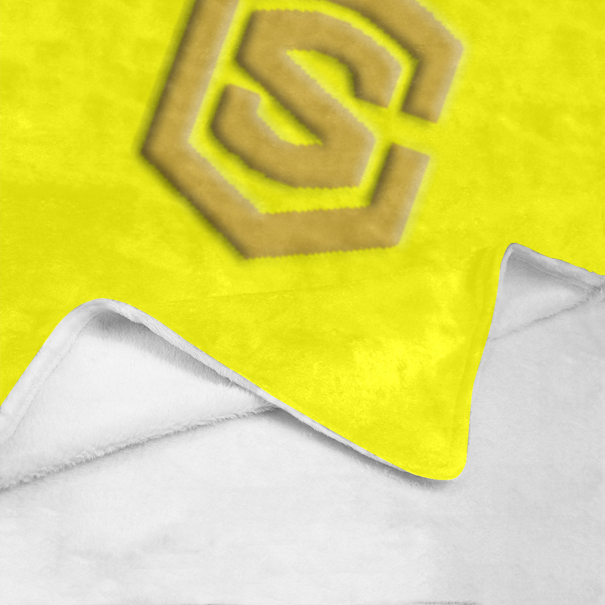 Yellow Ultra-Soft Micro Fleece Blanket with Gold Logo Ultra-Soft Micro Fleece Blanket 30"x40"