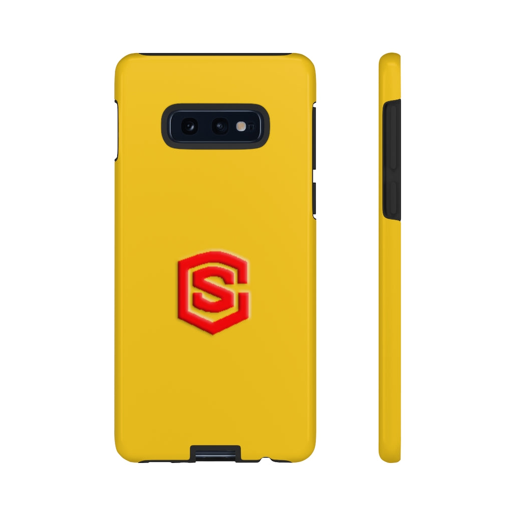 Yellow Tough Cases Red Logo