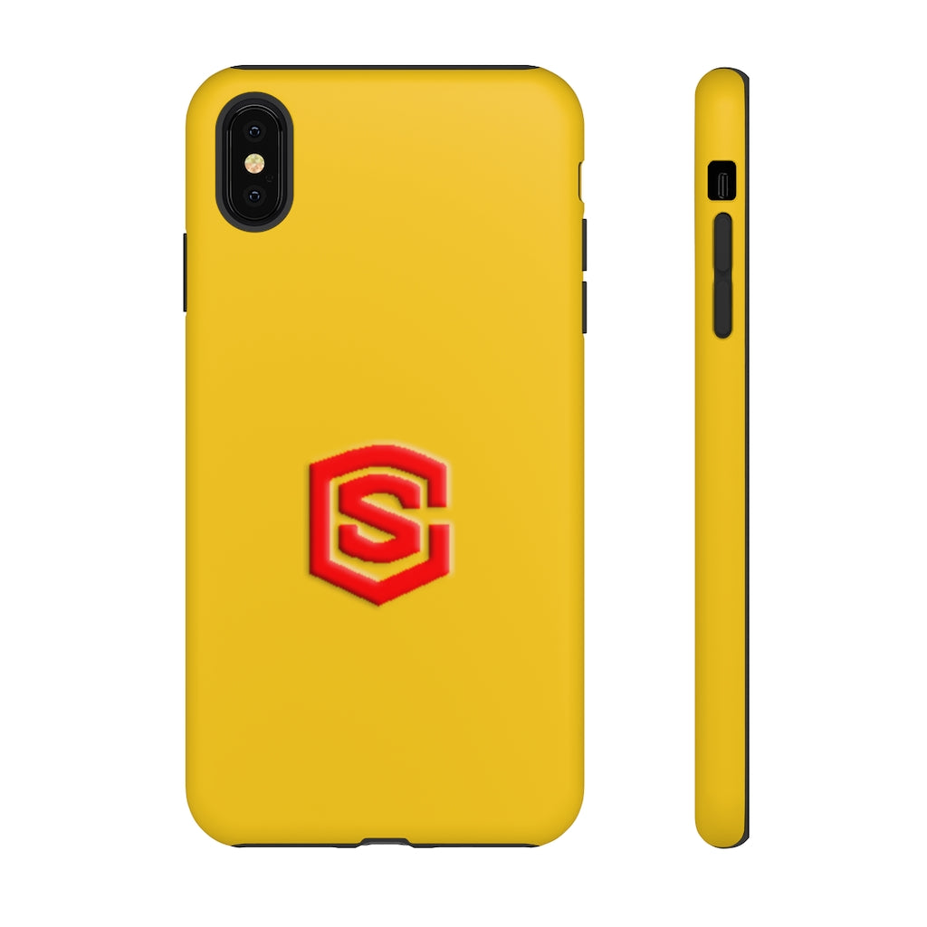 Yellow Tough Cases Red Logo