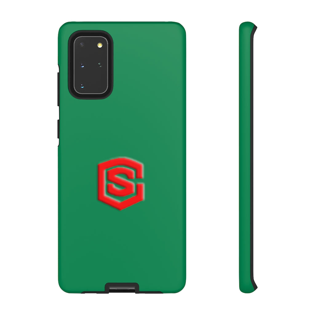 Green Tough Cases Red Logo