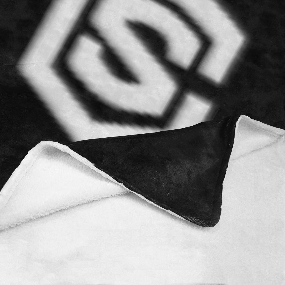 Black Ultra-Soft Micro Fleece Blanket White Logo Ultra-Soft Micro Fleece Blanket 30"x40"