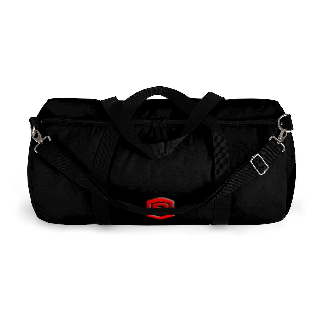 Black Duffel Bag Red Logo