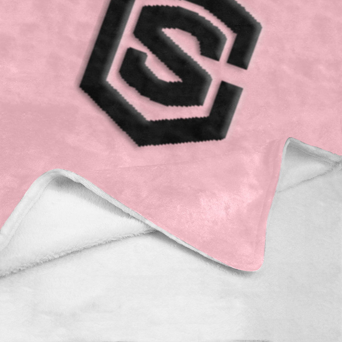 Pink Ultra-Soft Micro Fleece Blanket with Black Logo Ultra-Soft Micro Fleece Blanket 30"x40"