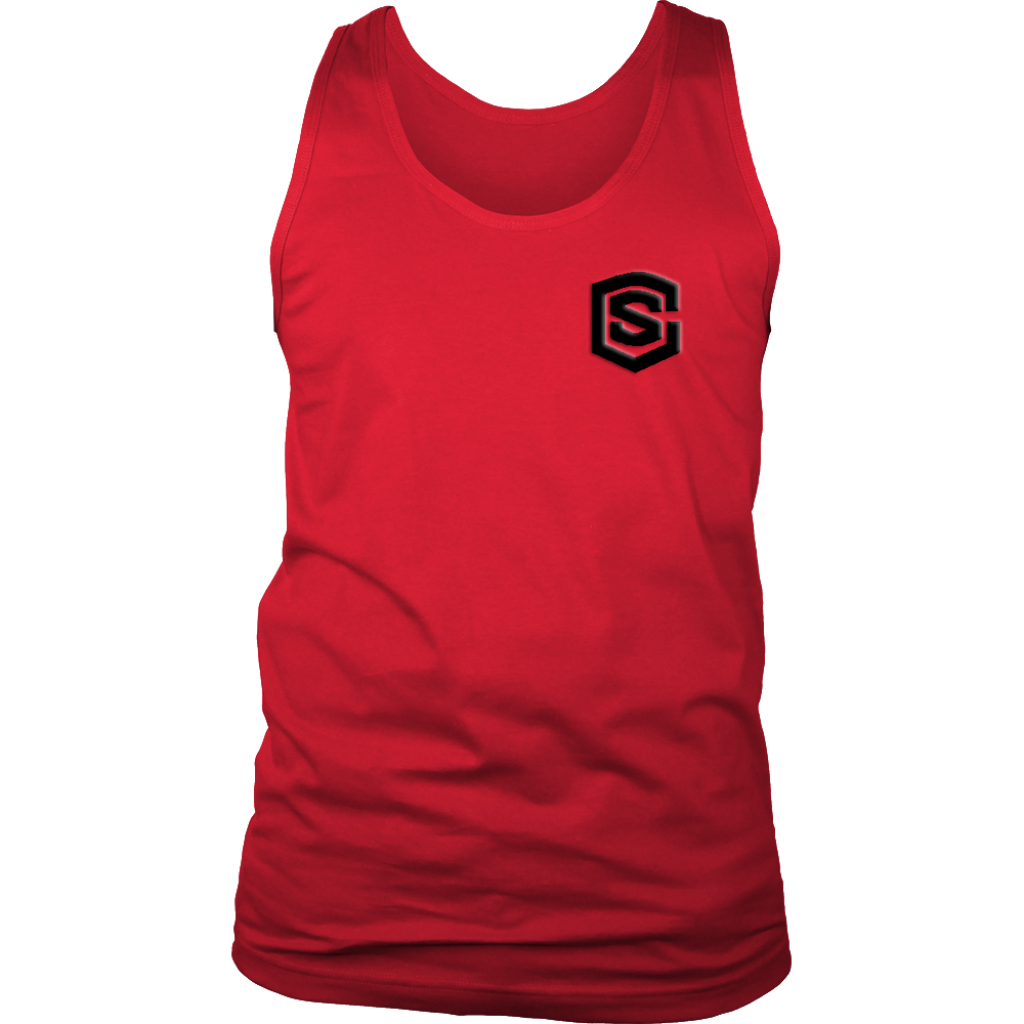 District Mens Tank WITH BLACK LOGO