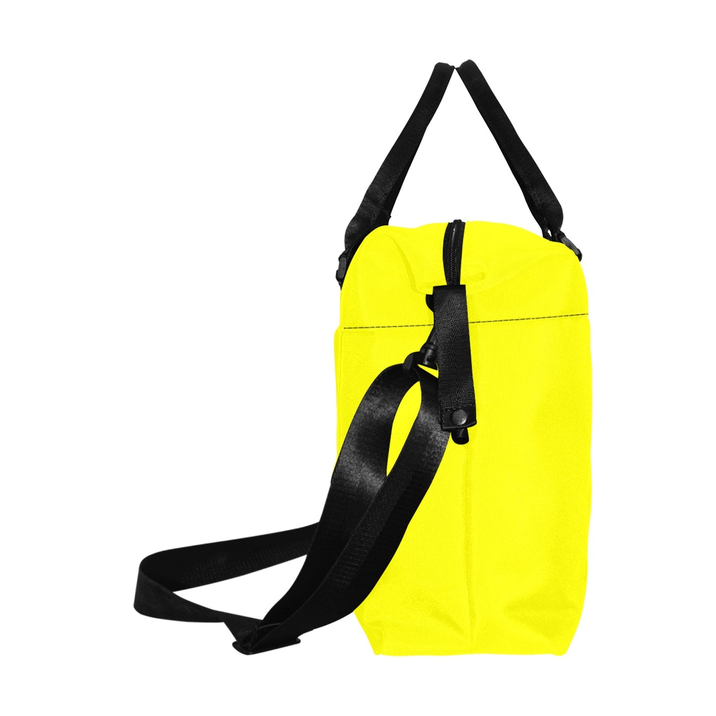 Yellow Large Capacity Duffle Bag With Black Logo Large Capacity Duffle Bag(Model1715)