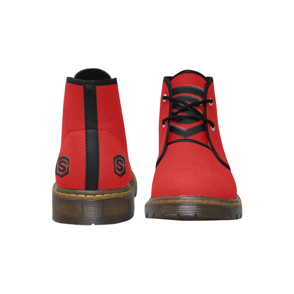 Black Logo Men's Nubuck Chukka Boots (Model 2402)