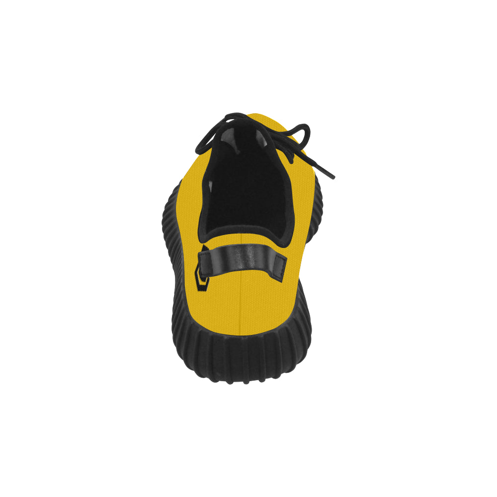 black logo Grus Men's Breathable Woven Running Shoes (Model 022)