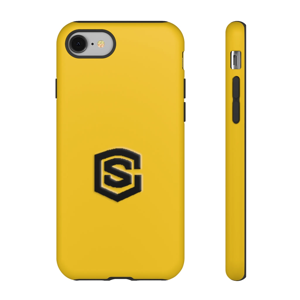 Yellow Tough Cases Black Logo