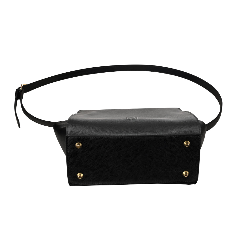BLACK SATCHEL BAG black logo Satchel Bag (Model 1635)