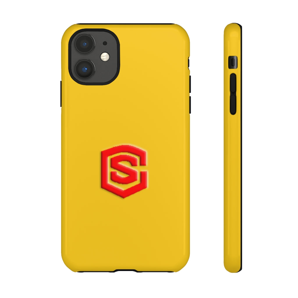 Yellow Tough Cases Red Logo