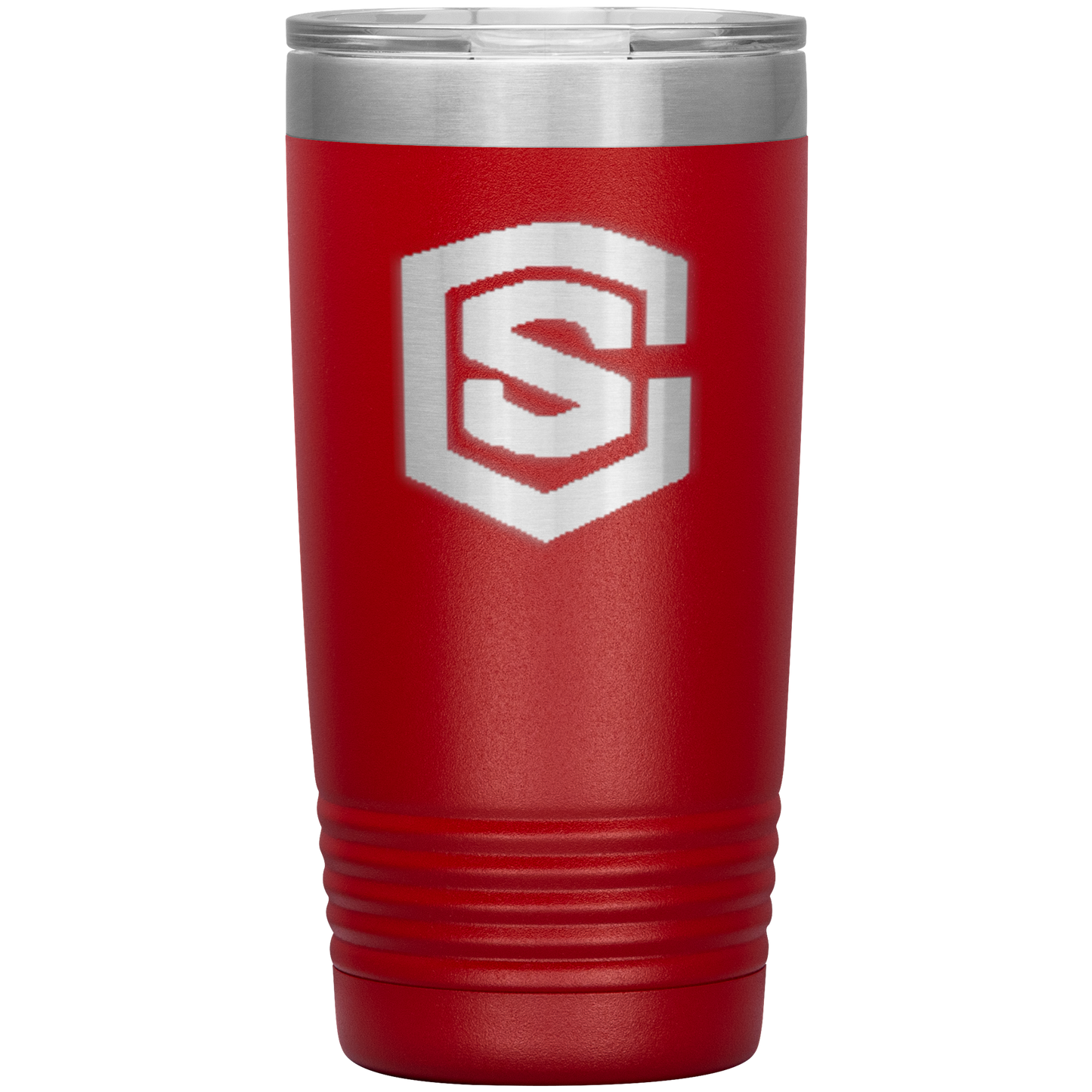 20oz Vacuum Tumbler Silver Logo