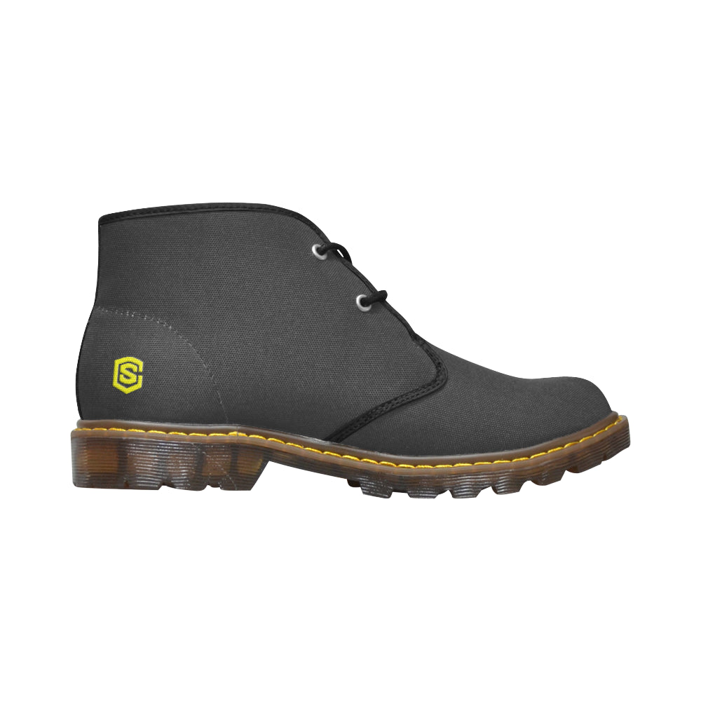 yellow Men's Canvas Chukka Boots (Model 2402-1)