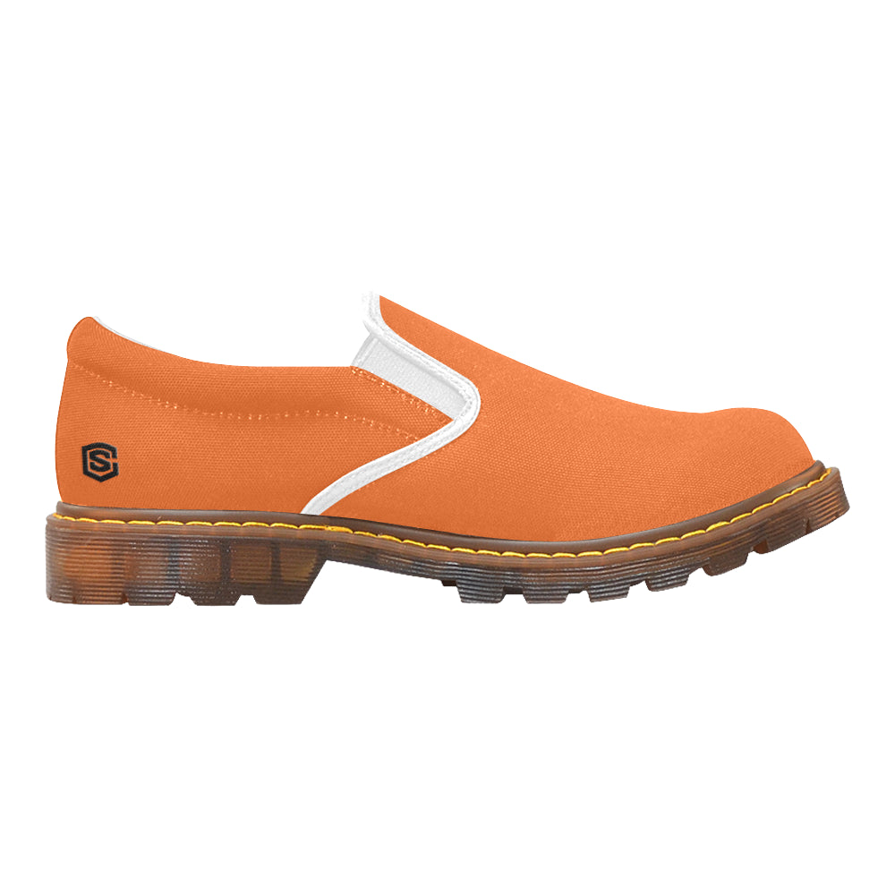 black logo Martin Women's Slip-On Loafer (Model 12031)