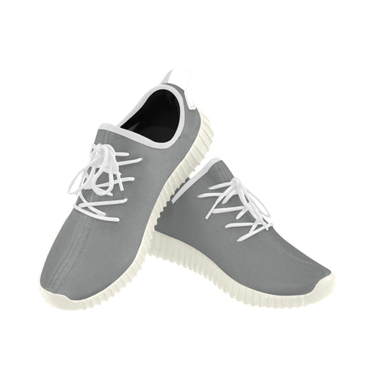 black logo Grus Women's Breathable Woven Running Shoes (Model 022)