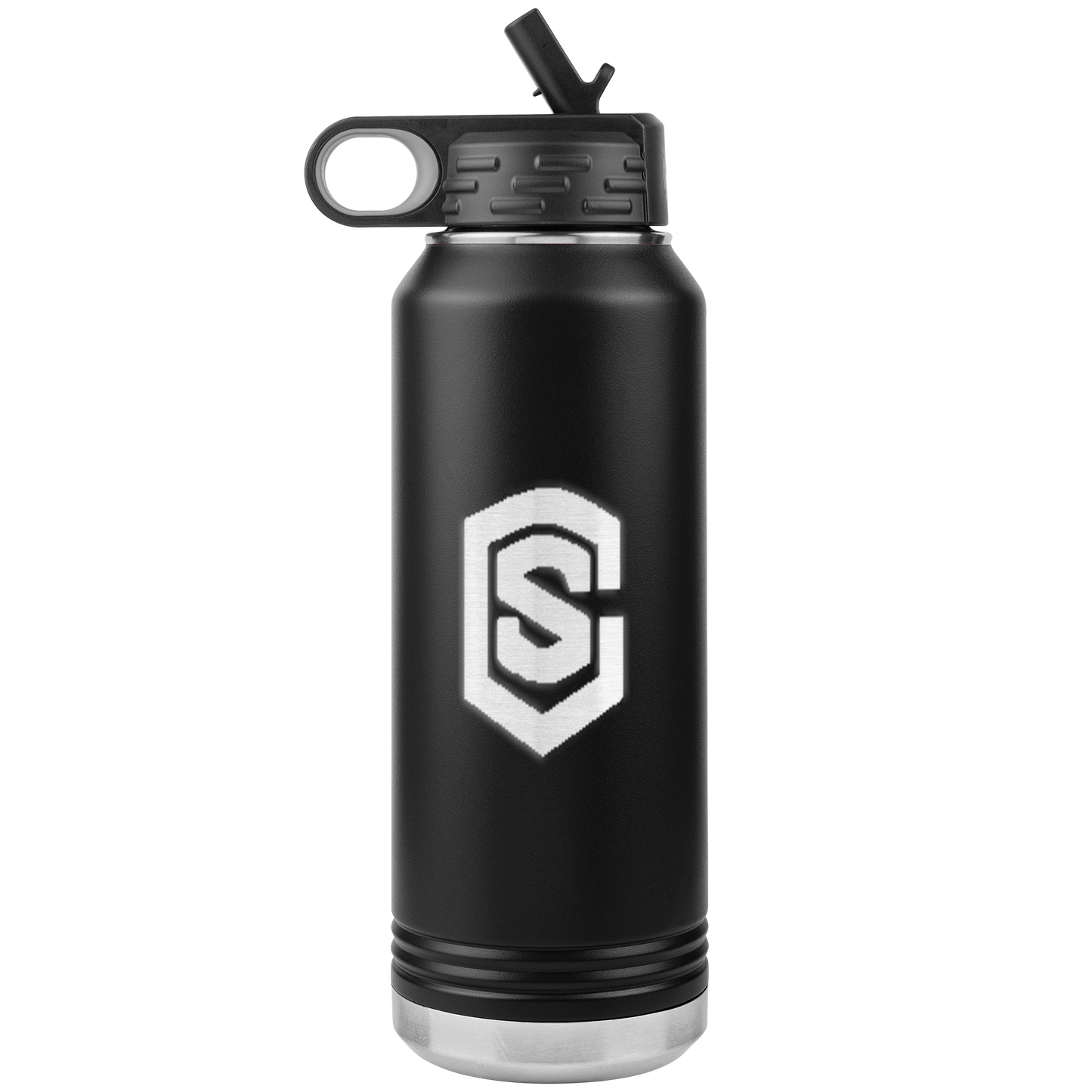 32oz Water Bottle Tumbler WITH BLUE LOGO