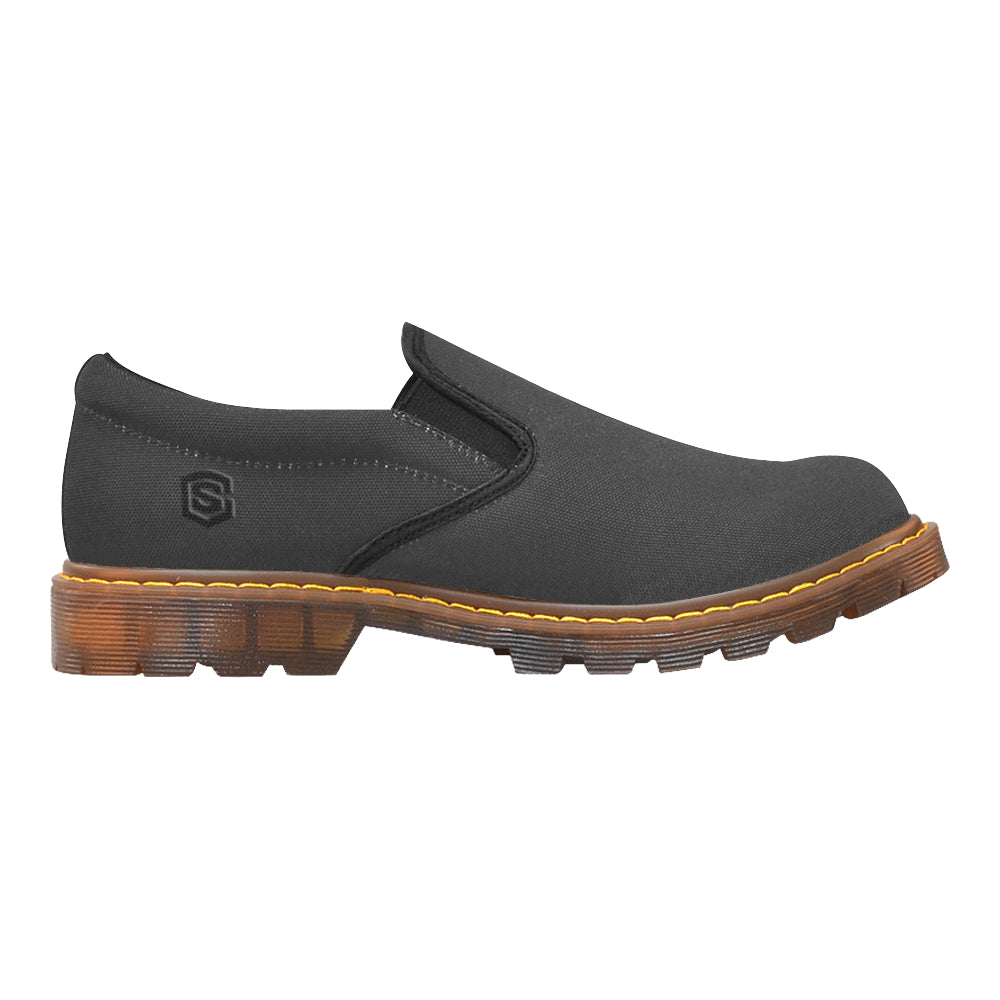 black logo Martin Men's Slip-On Loafer (Model 12031)