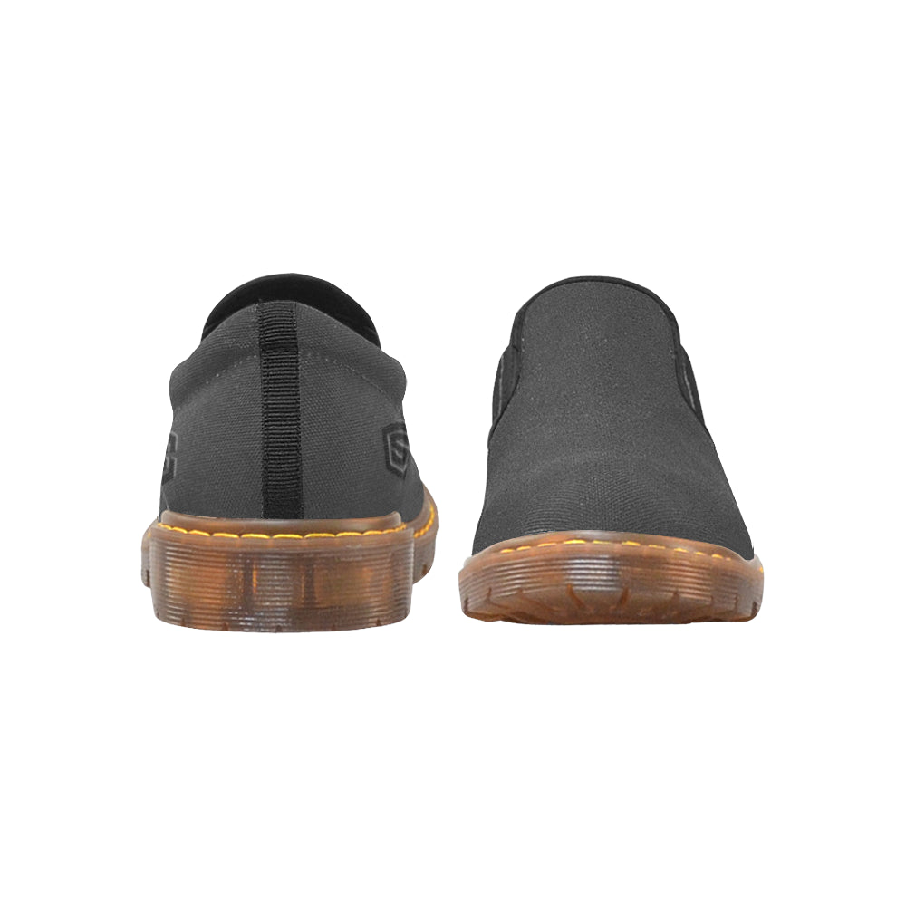 black logo Martin Men's Slip-On Loafer (Model 12031)