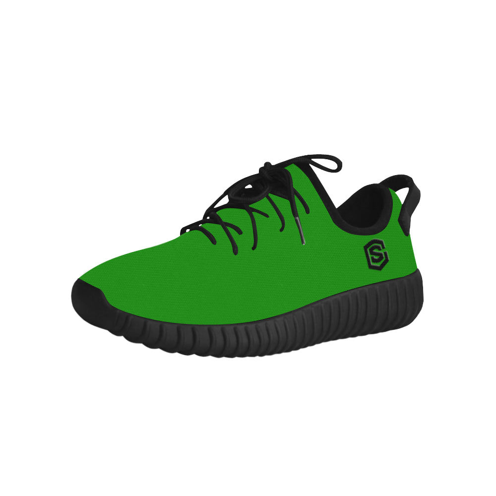 black logo Grus Men's Breathable Woven Running Shoes (Model 022)