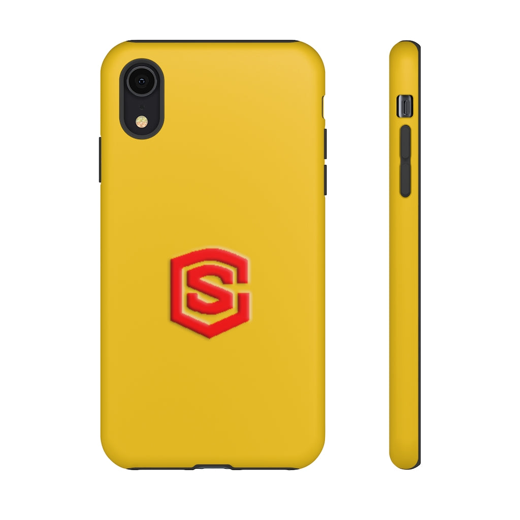 Yellow Tough Cases Red Logo