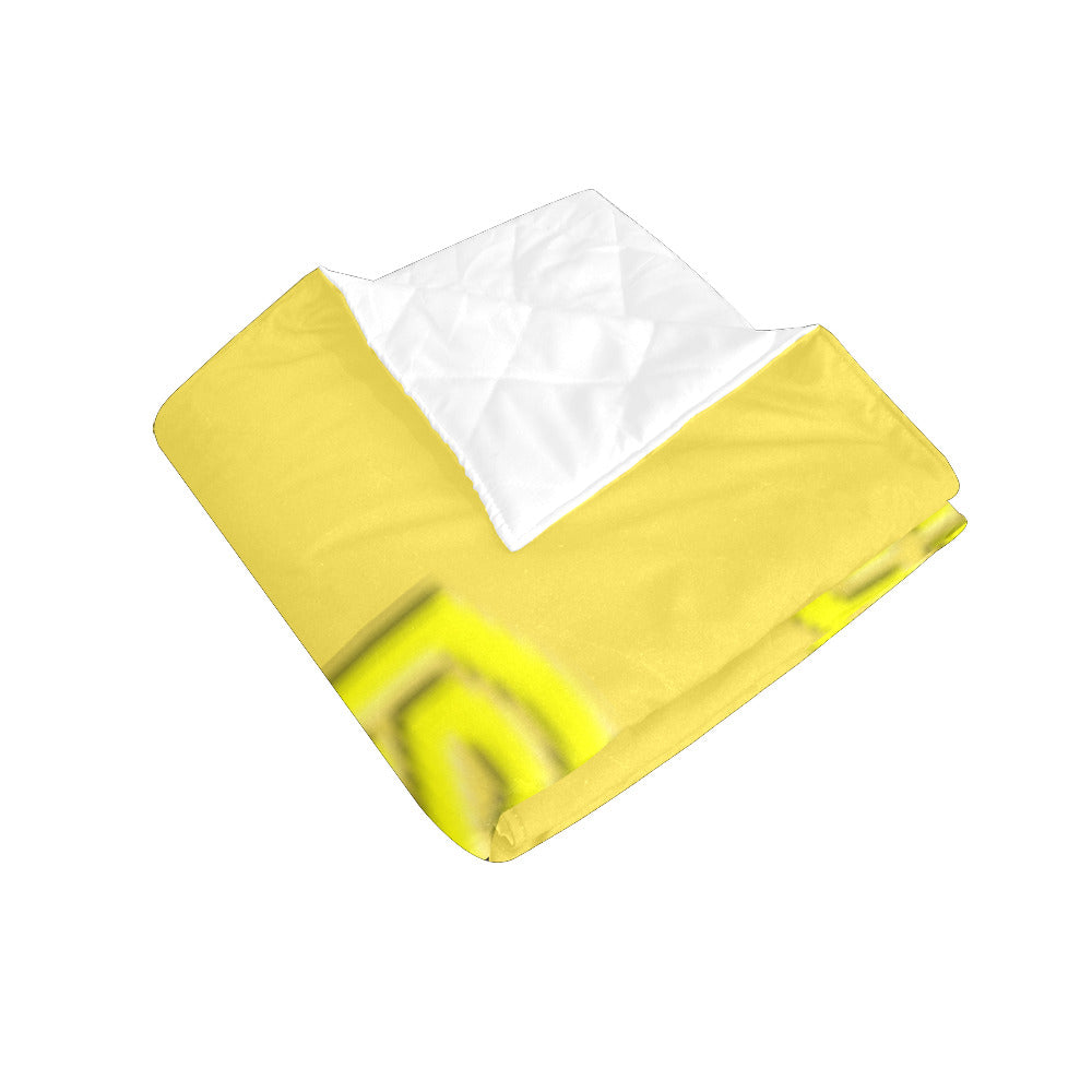 Yellow Custom Quilt Yellow Logo Custom Quilt 50" x 60"