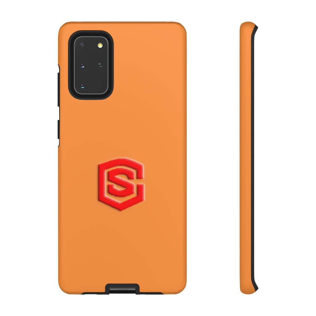 Orange Tough Cases Red Logo