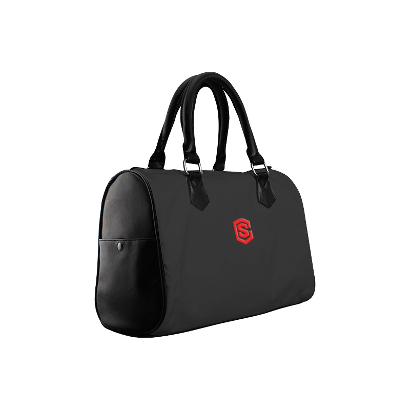 BLACK HANDBAG red logo Boston Handbag (Model 1621)