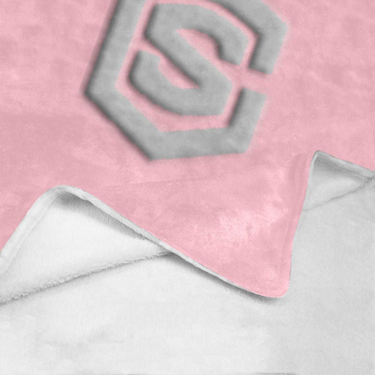 Pink Ultra-Soft Micro Fleece Blanket with Silver Logo Ultra-Soft Micro Fleece Blanket 30"x40"