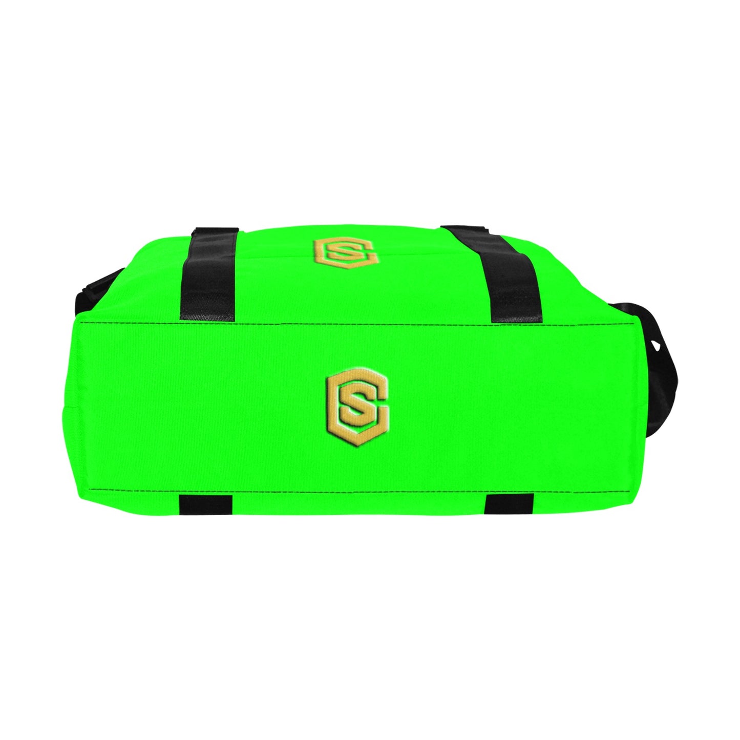 Green Large Capacity Duffle Bag With Gold Logo Large Capacity Duffle Bag(Model1715)