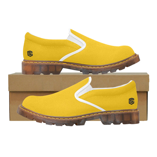 black logo Martin Women's Slip-On Loafer (Model 12031)