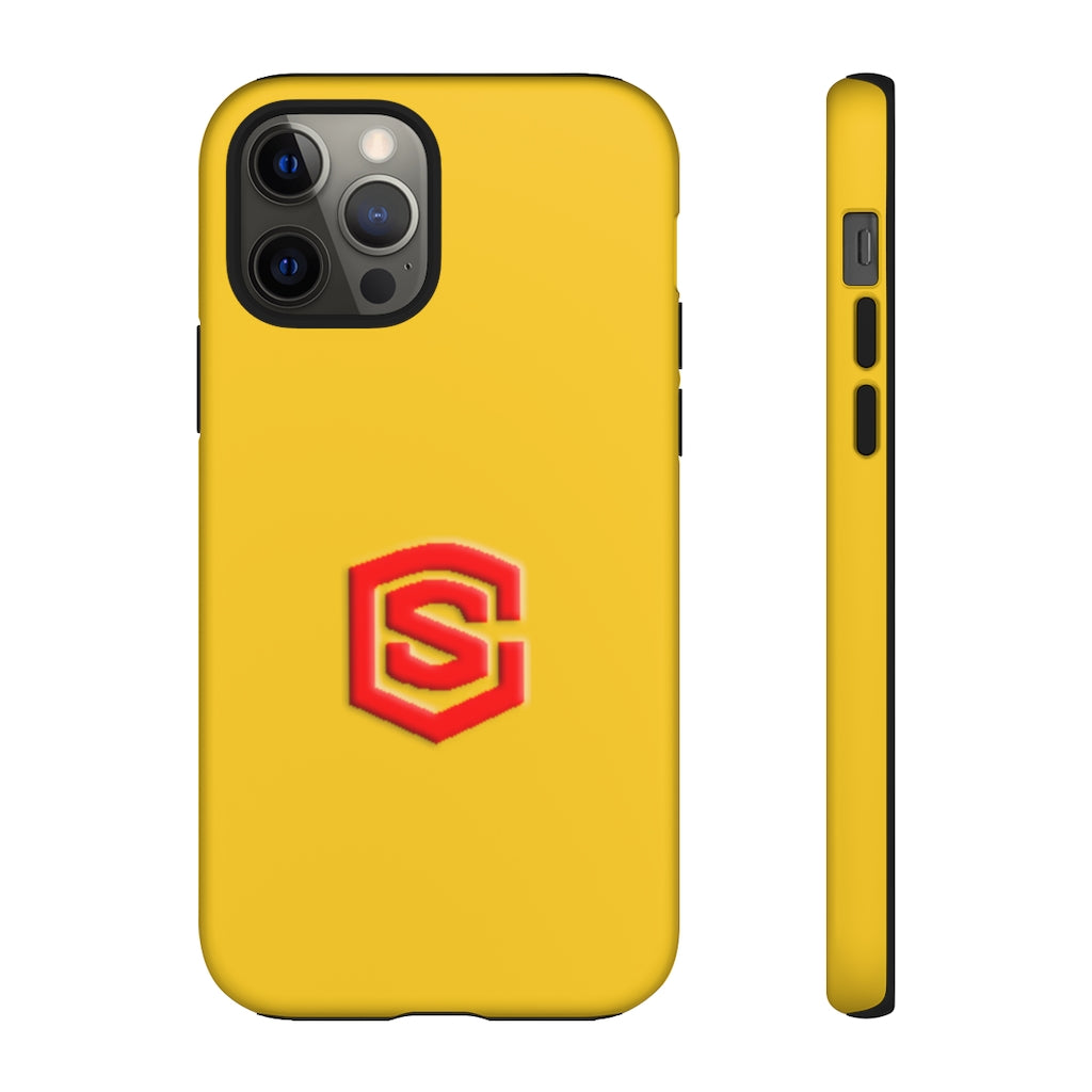 Yellow Tough Cases Red Logo