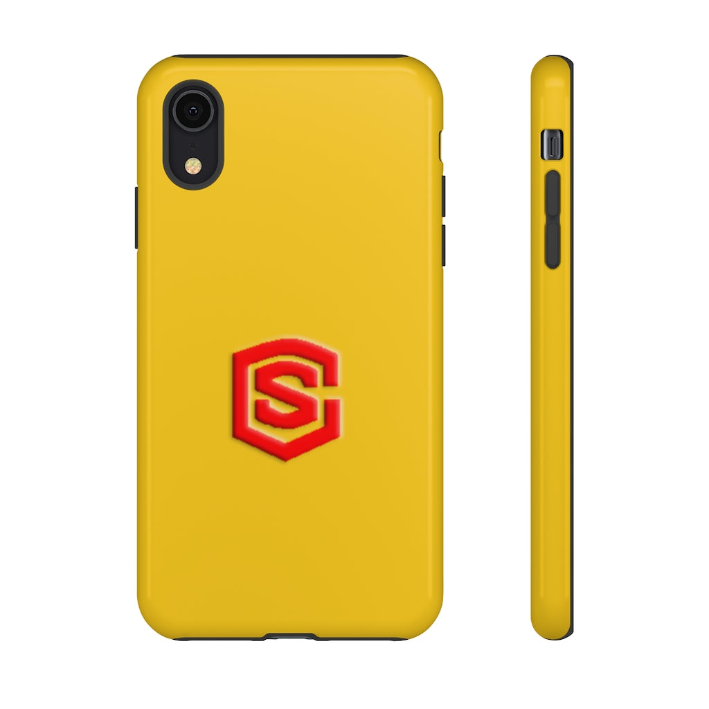 Yellow Tough Cases Red Logo