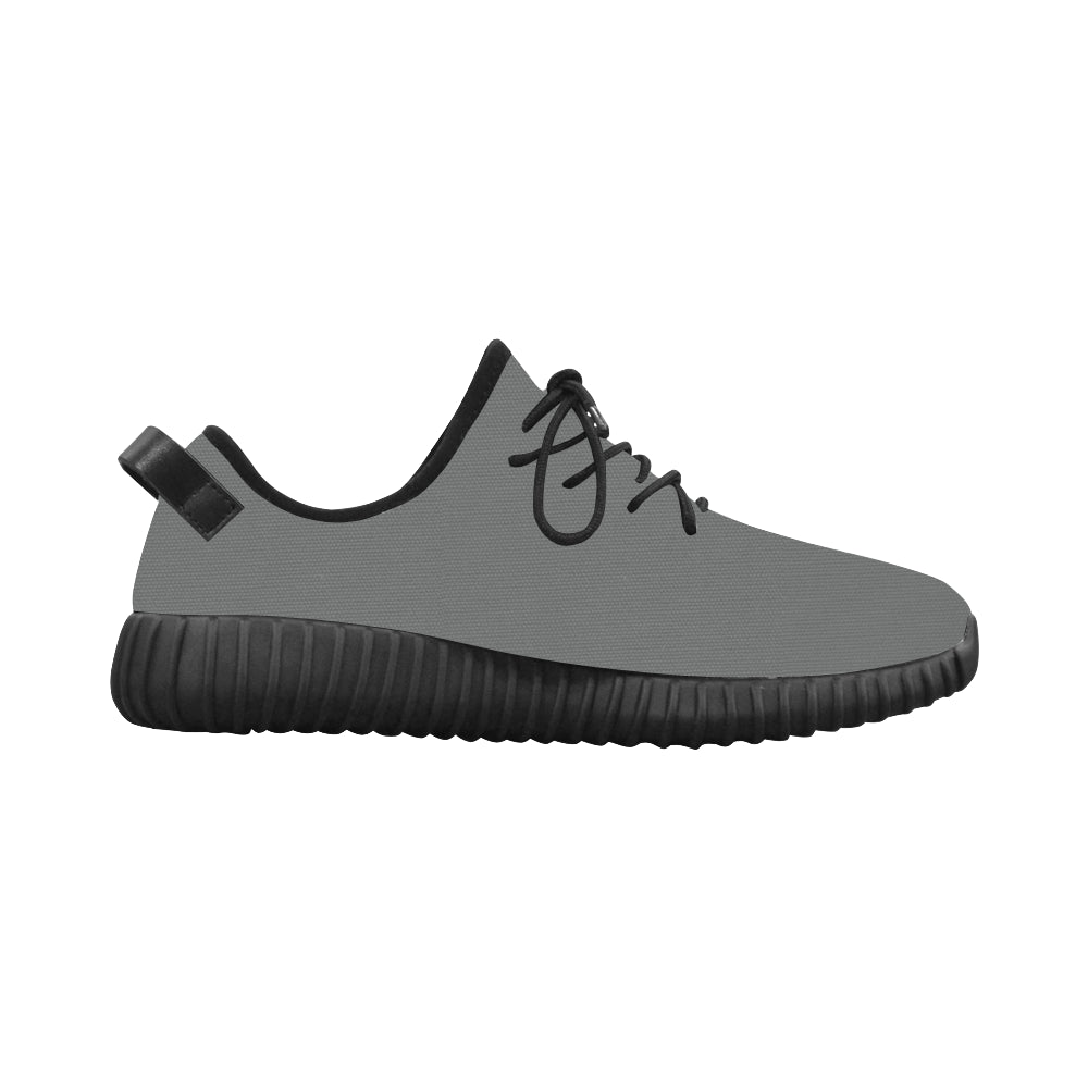 black logo Grus Men's Breathable Woven Running Shoes (Model 022)