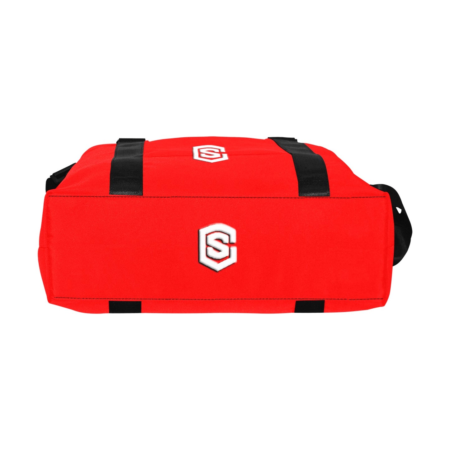 Red Large Capacity Duffle Bag With White Logo Large Capacity Duffle Bag(Model1715)