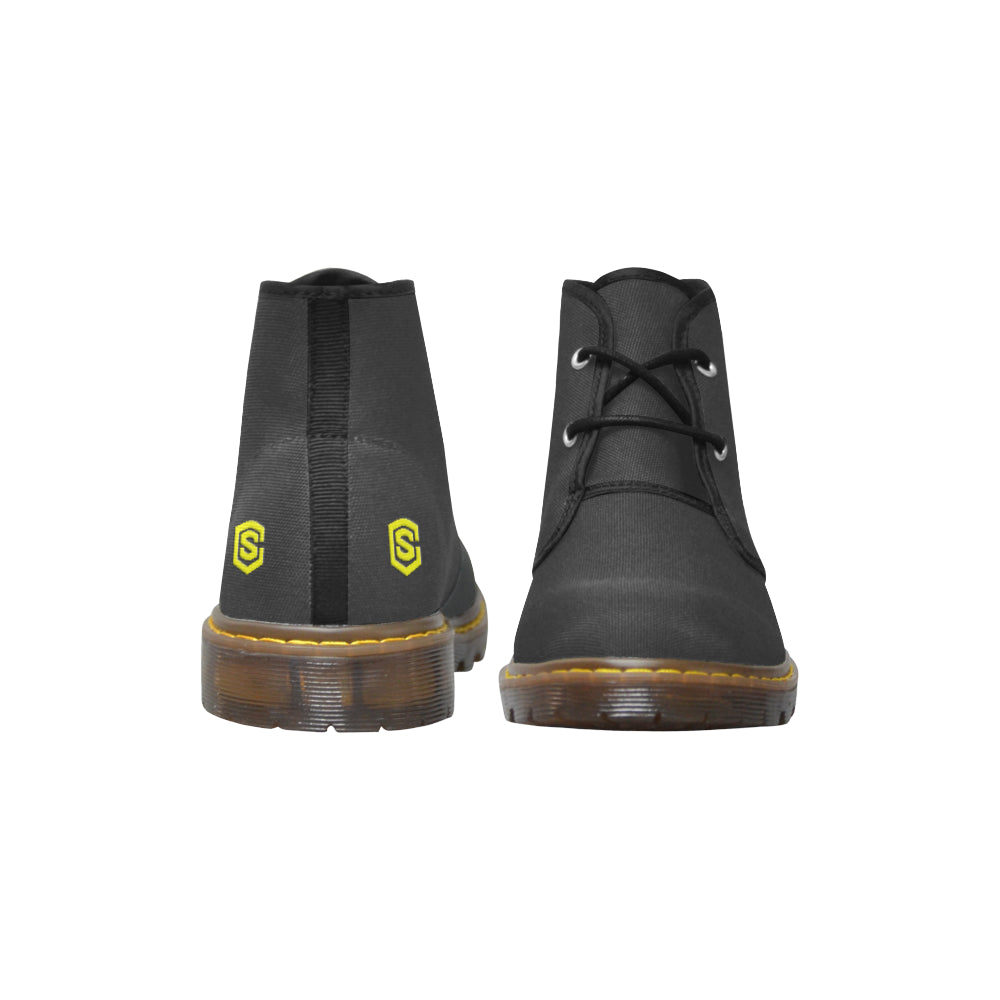 yellow Men's Canvas Chukka Boots (Model 2402-1)