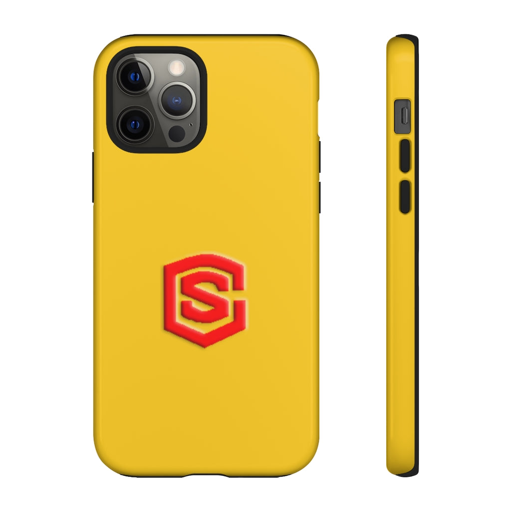 Yellow Tough Cases Red Logo