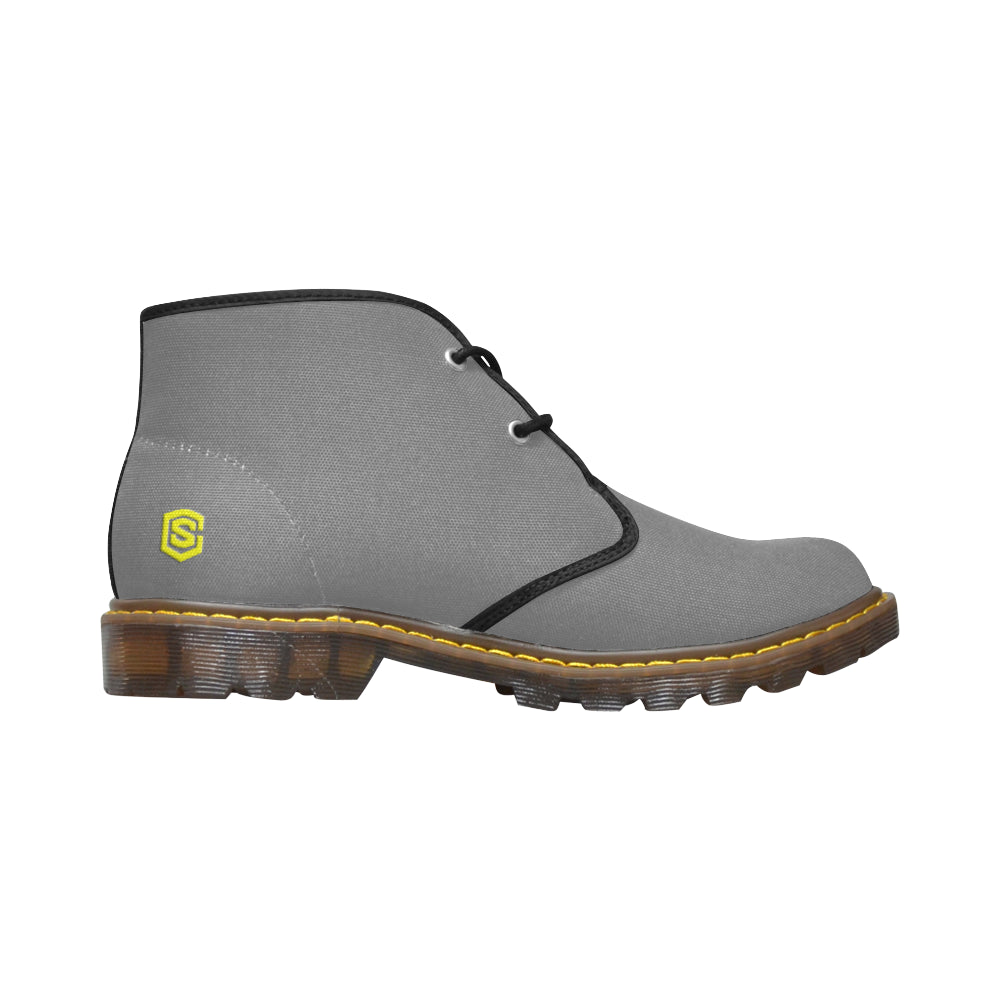 yellow Men's Canvas Chukka Boots (Model 2402-1)
