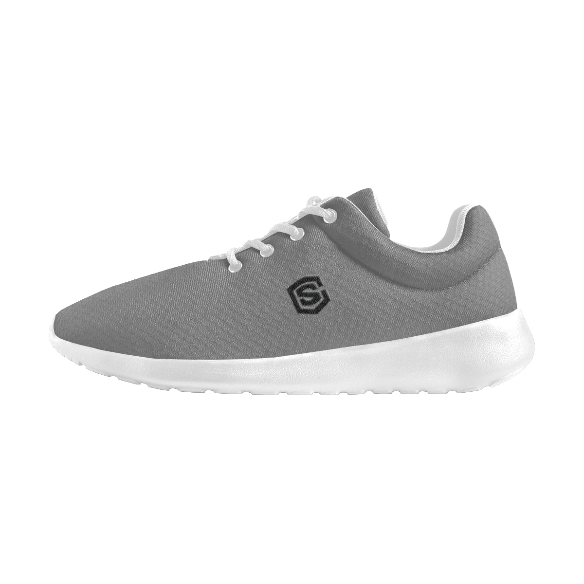 black logo Women's Athletic Shoes (Model 0200)