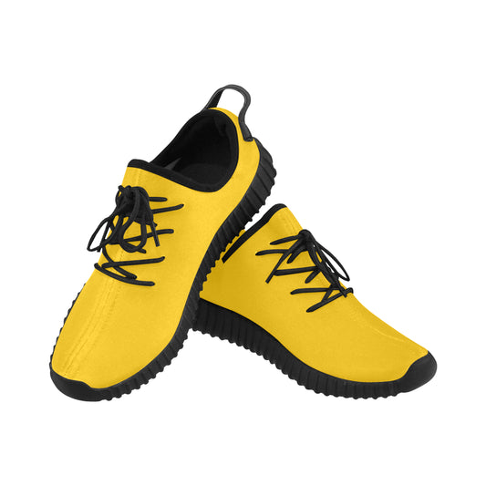black logo Grus Men's Breathable Woven Running Shoes (Model 022)