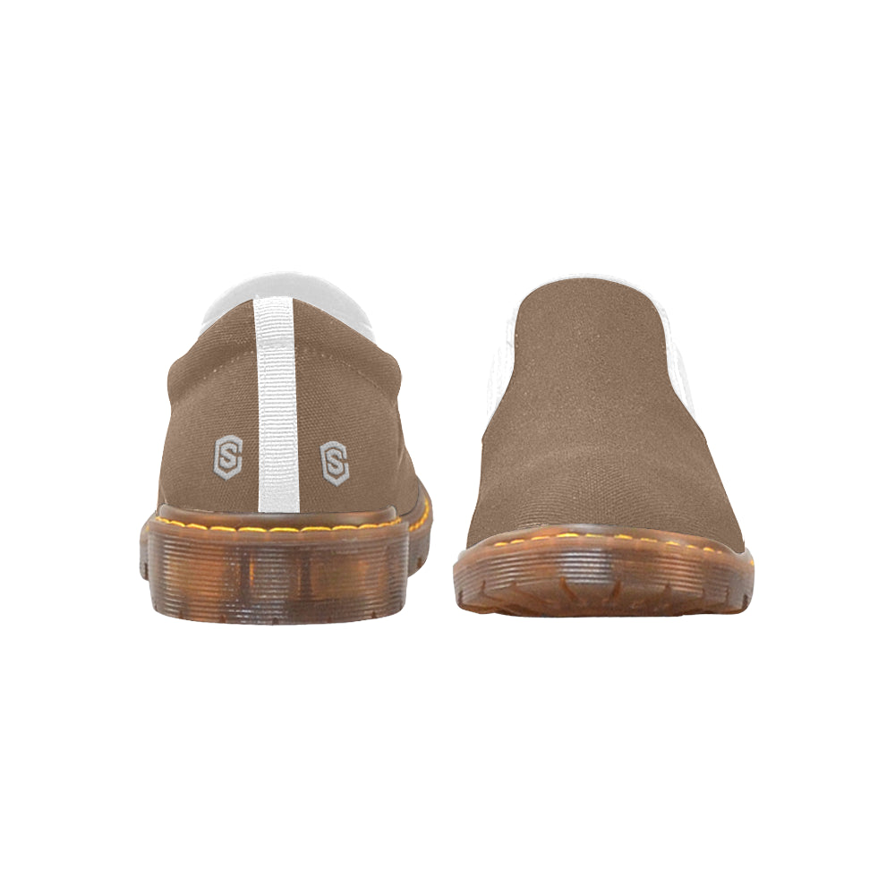 silver logo Martin Women's Slip-On Loafer (Model 12031)