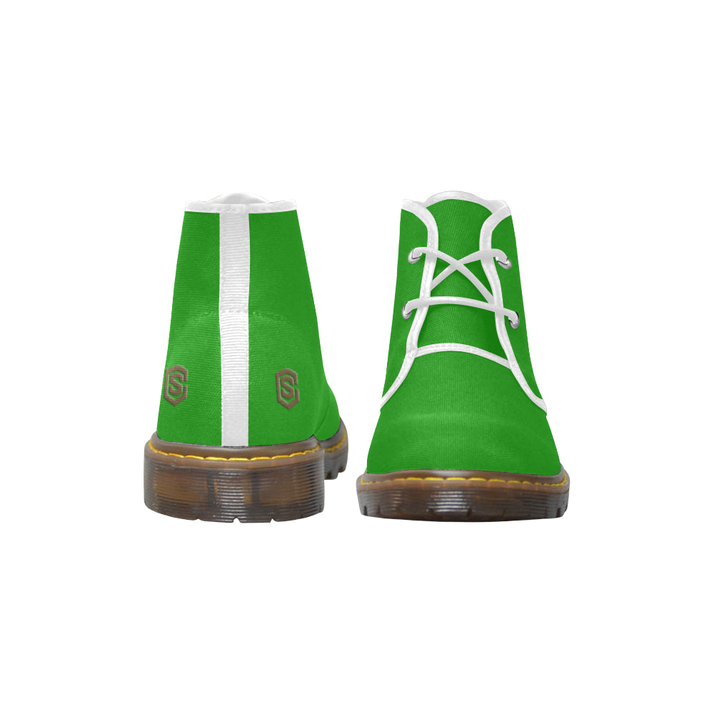 brown Men's Canvas Chukka Boots (Model 2402-1)