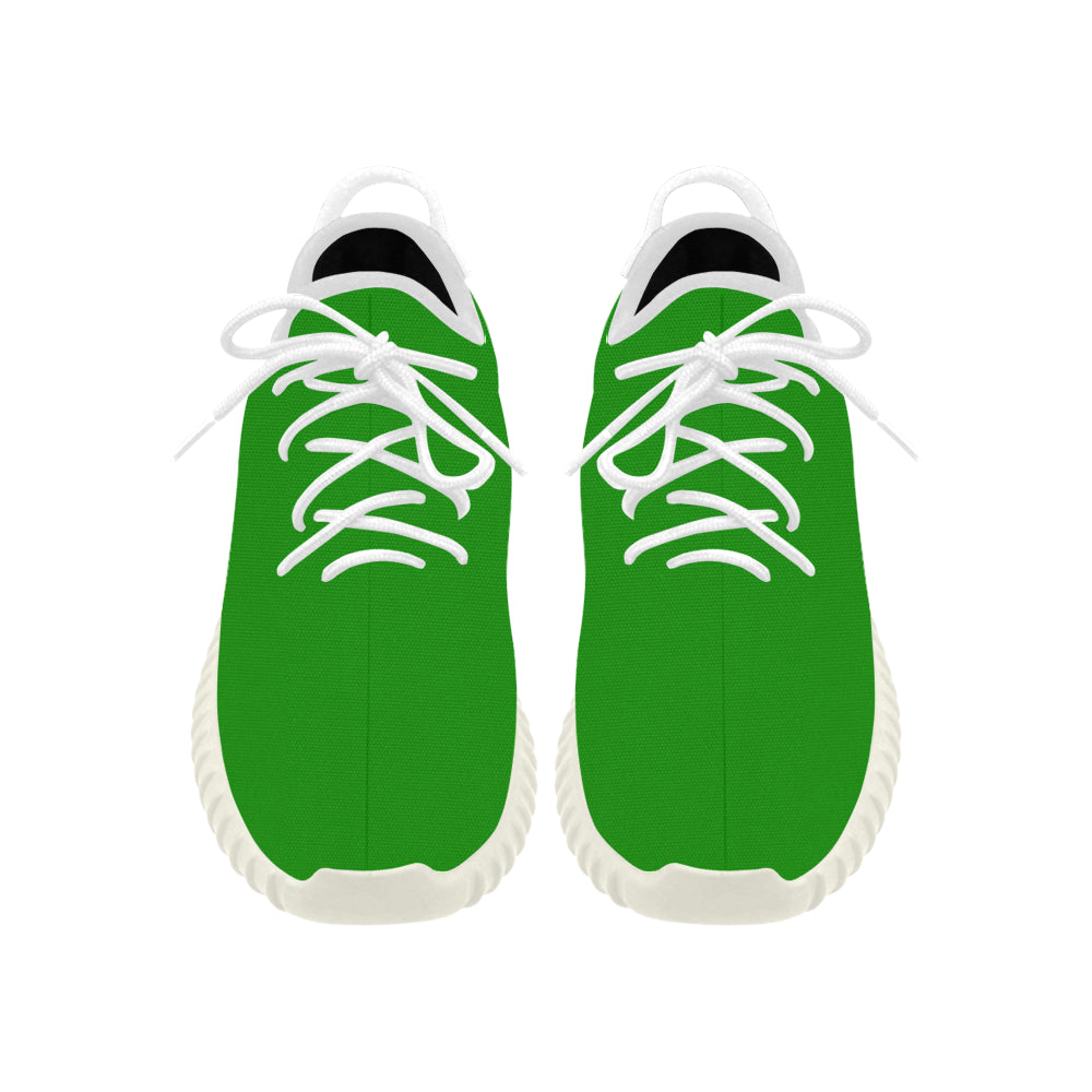 white logo Grus Women's Breathable Woven Running Shoes (Model 022)